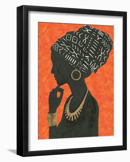 Graceful Majesty II Orange-Emily Adams-Framed Art Print