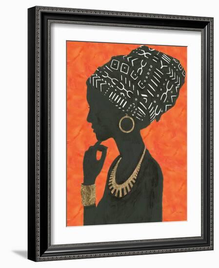 Graceful Majesty II Orange-Emily Adams-Framed Art Print