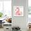 Gracefully Pink III-Lisa Audit-Framed Art Print displayed on a wall