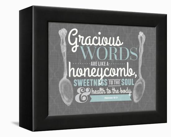 Gracious Words-null-Framed Premier Image Canvas