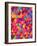 Gradient Background in Geometric Repeat Pattern-barney boogles-Framed Art Print