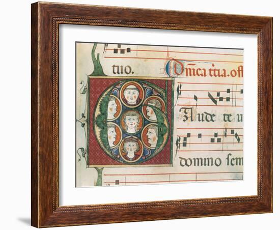 Gradual A: Initial Letter G, Gaudete-Unknown-Framed Giclee Print