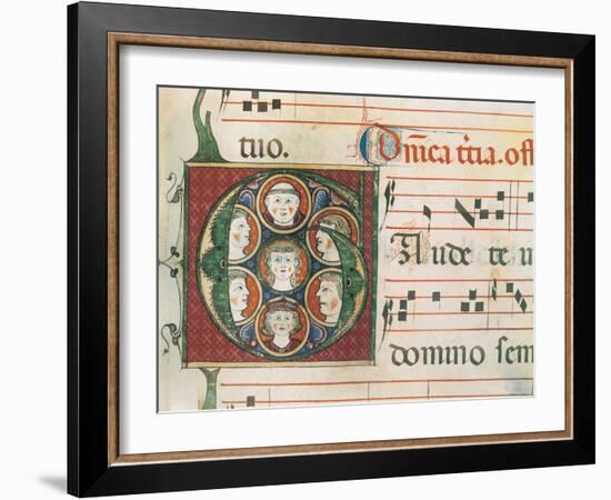 Gradual A: Initial Letter G, Gaudete-Unknown-Framed Giclee Print