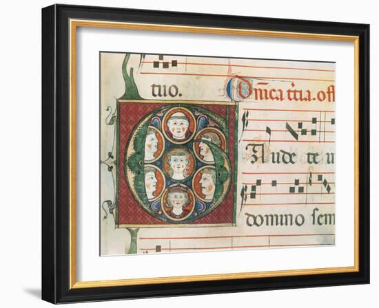 Gradual A: Initial Letter G, Gaudete-Unknown-Framed Giclee Print