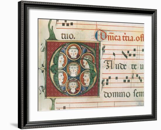 Gradual A: Initial Letter G, Gaudete-Unknown-Framed Giclee Print