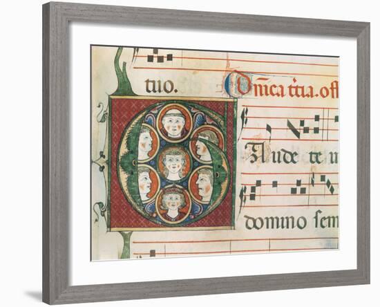 Gradual A: Initial Letter G, Gaudete-Unknown-Framed Giclee Print