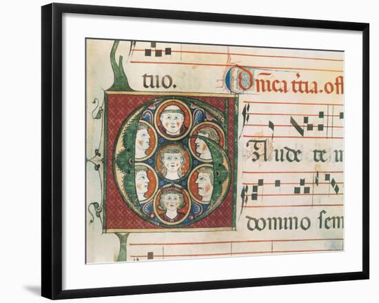 Gradual A: Initial Letter G, Gaudete-Unknown-Framed Giclee Print