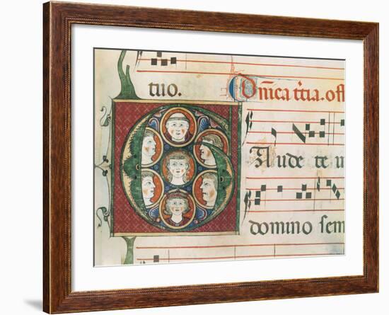 Gradual A: Initial Letter G, Gaudete-Unknown-Framed Giclee Print