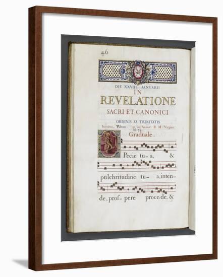 Graduale romanum, exécuté par P. Louis Blouin-J.B. de Bray-Framed Giclee Print