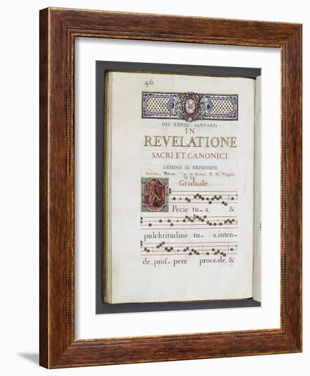 Graduale romanum, exécuté par P. Louis Blouin-J.B. de Bray-Framed Giclee Print