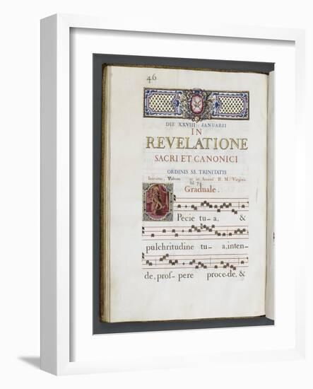 Graduale romanum, exécuté par P. Louis Blouin-J.B. de Bray-Framed Giclee Print