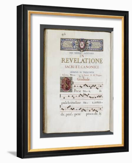 Graduale romanum, exécuté par P. Louis Blouin-J.B. de Bray-Framed Giclee Print