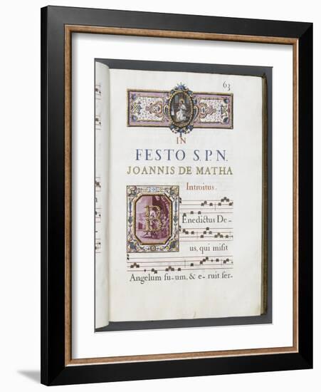 Graduale romanum, exécuté par P. Louis Blouin-J.B. de Bray-Framed Giclee Print