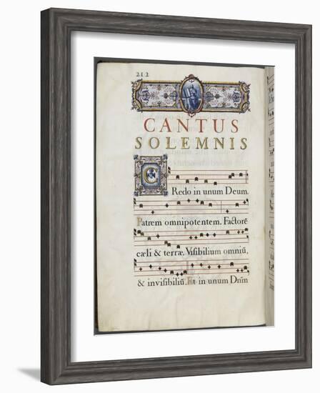 Graduale romanum, exécuté par P. Louis Blouin-J.B. de Bray-Framed Giclee Print