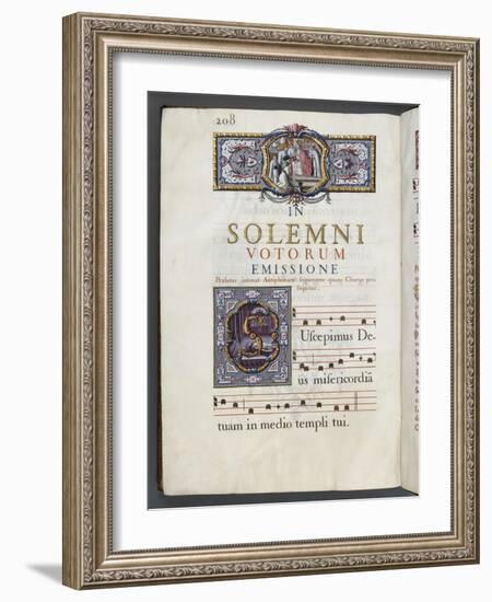 Graduale romanum, exécuté par P. Louis Blouin-J.B. de Bray-Framed Giclee Print