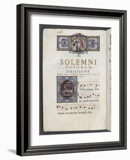 Graduale romanum, exécuté par P. Louis Blouin-J.B. de Bray-Framed Giclee Print