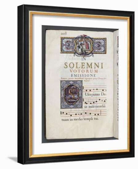 Graduale romanum, exécuté par P. Louis Blouin-J.B. de Bray-Framed Giclee Print