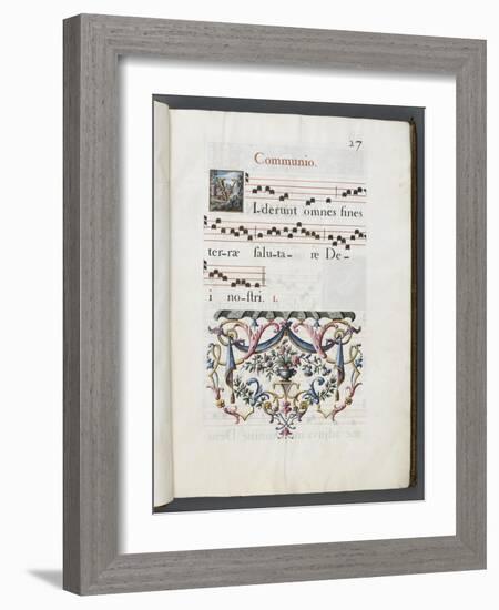 Graduale romanum, exécuté par P. Louis Blouin-J.B. de Bray-Framed Giclee Print