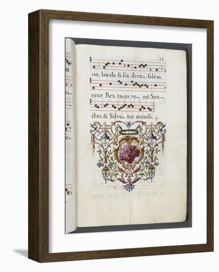 Graduale romanum, exécuté par P. Louis Blouin-J.B. de Bray-Framed Giclee Print