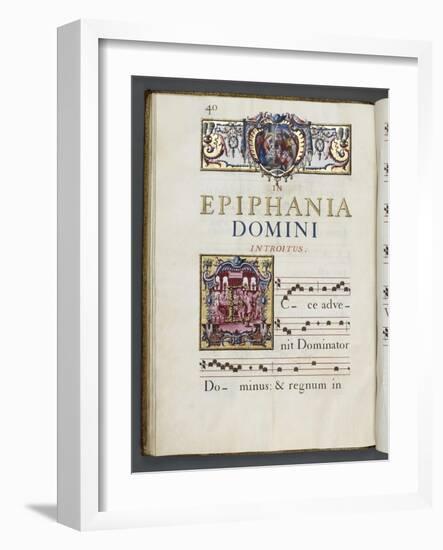 Graduale romanum, exécuté par P. Louis Blouin-J.B. de Bray-Framed Giclee Print