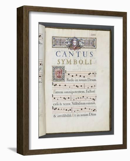 Graduale romanum, exécuté par P. Louis Blouin-J.B. de Bray-Framed Giclee Print