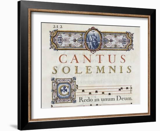 Graduale romanum, exécuté par P. Louis Blouin-J.B. de Bray-Framed Giclee Print