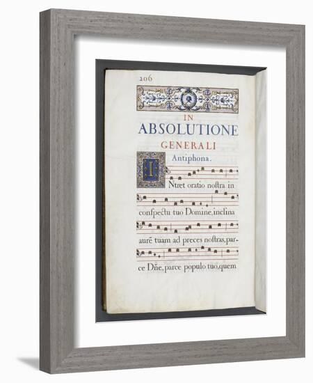 Graduale romanum, exécuté par P. Louis Blouin-J.B. de Bray-Framed Giclee Print