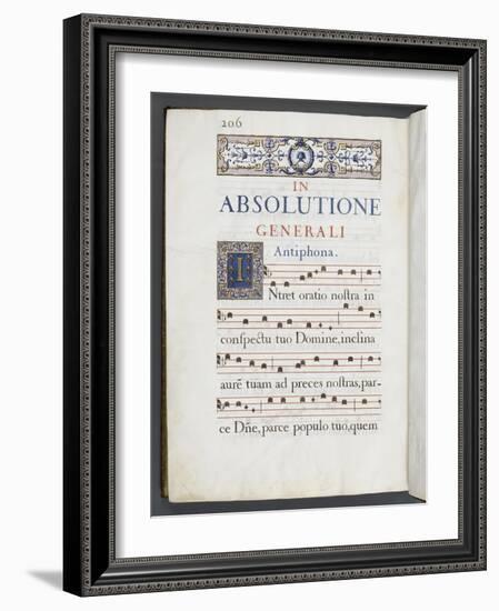 Graduale romanum, exécuté par P. Louis Blouin-J.B. de Bray-Framed Giclee Print