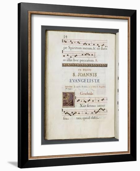 Graduale romanum, exécuté par P. Louis Blouin-J.B. de Bray-Framed Giclee Print