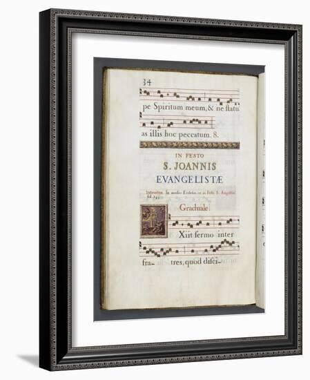 Graduale romanum, exécuté par P. Louis Blouin-J.B. de Bray-Framed Giclee Print