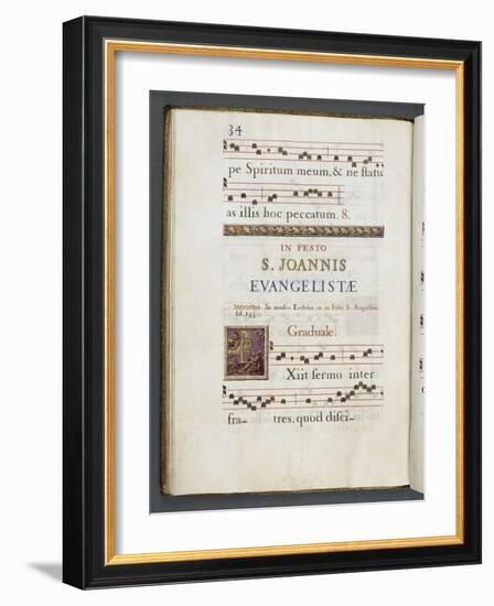 Graduale romanum, exécuté par P. Louis Blouin-J.B. de Bray-Framed Giclee Print