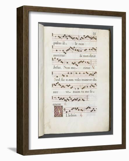 Graduale romanum, exécuté par P. Louis Blouin-J.B. de Bray-Framed Giclee Print