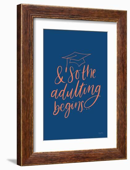 Graduation IV Blue-Becky Thorns-Framed Art Print
