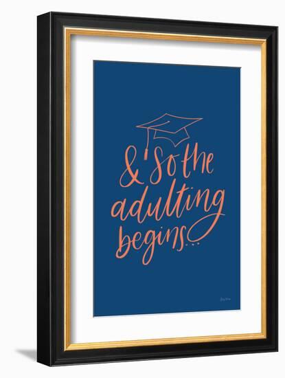 Graduation IV Blue-Becky Thorns-Framed Art Print