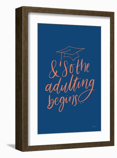 Graduation IV Blue-Becky Thorns-Framed Art Print