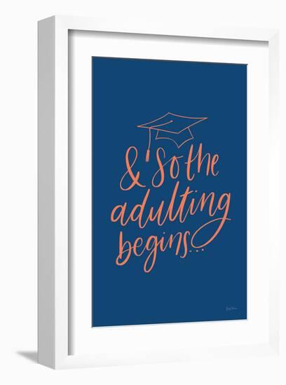 Graduation IV Blue-Becky Thorns-Framed Art Print