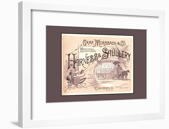 Graf, Morsbach and Co. Harness and Saddlery-null-Framed Art Print