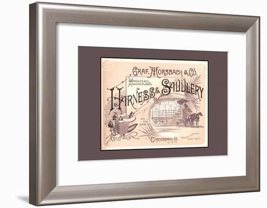 Graf, Morsbach and Co. Harness and Saddlery-null-Framed Art Print