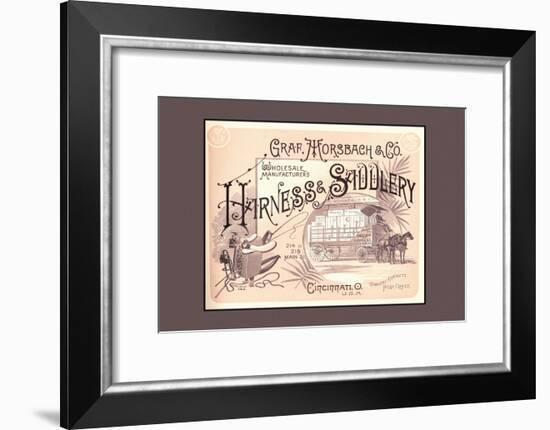 Graf, Morsbach and Co. Harness and Saddlery-null-Framed Art Print