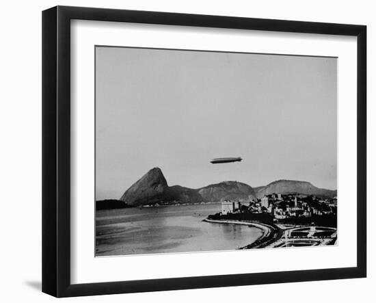 Graf Zeppelin Flying over Rio-null-Framed Photographic Print