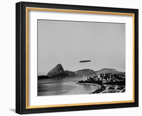 Graf Zeppelin Flying over Rio-null-Framed Photographic Print