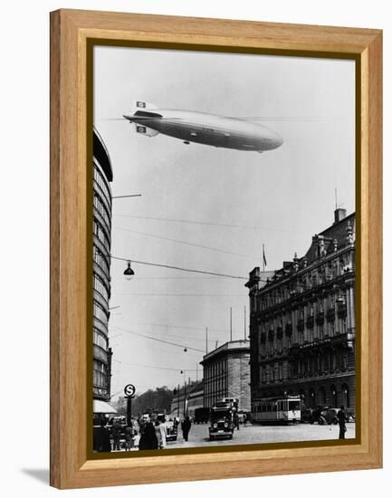 Graf Zeppelin Ii over Berlin-null-Framed Premier Image Canvas