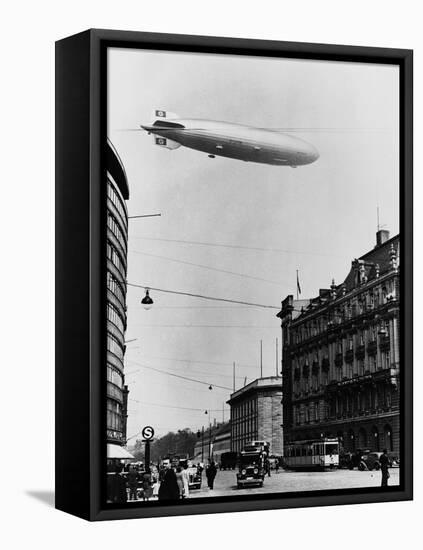 Graf Zeppelin Ii over Berlin-null-Framed Premier Image Canvas