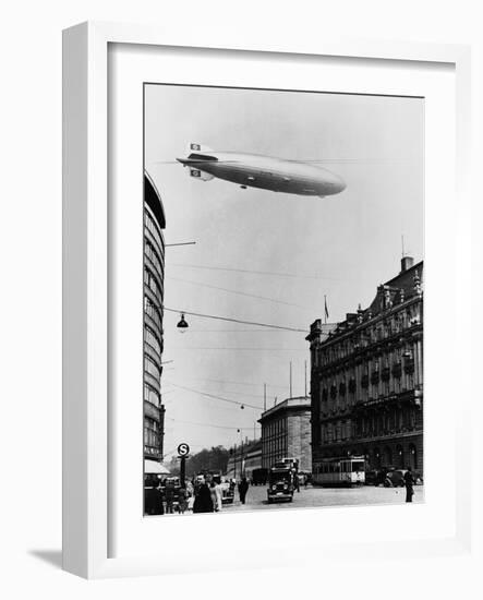 Graf Zeppelin Ii over Berlin-null-Framed Photographic Print