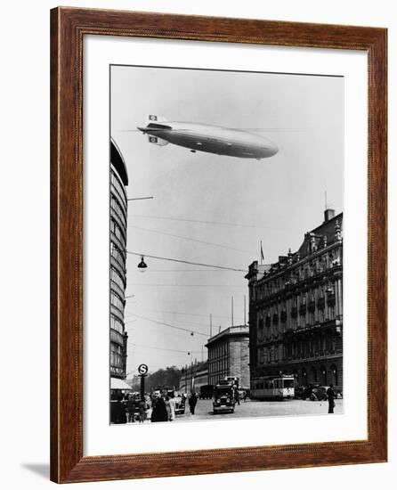 Graf Zeppelin Ii over Berlin-null-Framed Photographic Print