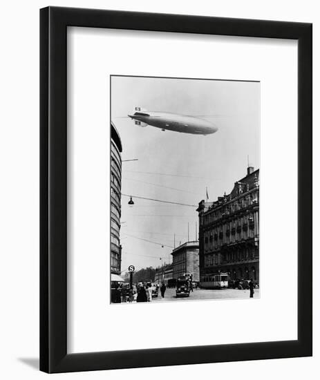 Graf Zeppelin Ii over Berlin-null-Framed Photographic Print