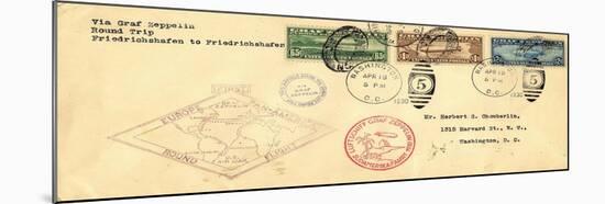 "Graf Zeppelin" Pan American Flight Cover, National Museum of American History-null-Mounted Art Print