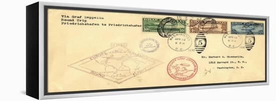 "Graf Zeppelin" Pan American Flight Cover, National Museum of American History-null-Framed Stretched Canvas