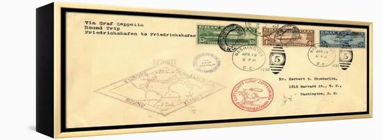 "Graf Zeppelin" Pan American Flight Cover, National Museum of American History-null-Framed Stretched Canvas