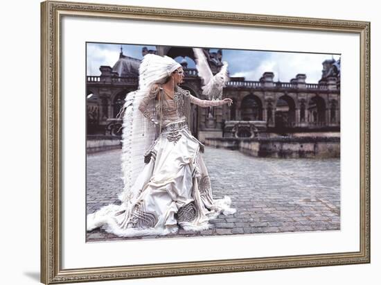 Grafficouture, Raquel Zimmermann, Vogue (Paris)-Mario Sorrenti-Framed Art Print